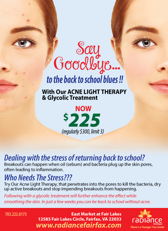 Acne Light Therapy and Glycolic Treatment
